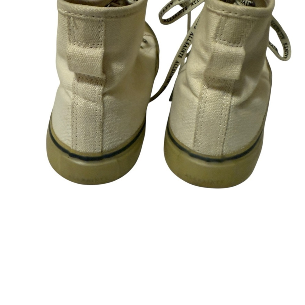 All Saints Women's Cream High-Top Sneakers - Picture 7 of 12